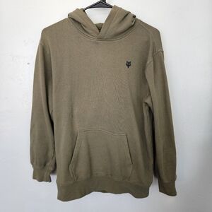 Fox Youth XL YXL Olive Green Hoodie Pullover Sweatshirt Racing Outdoor